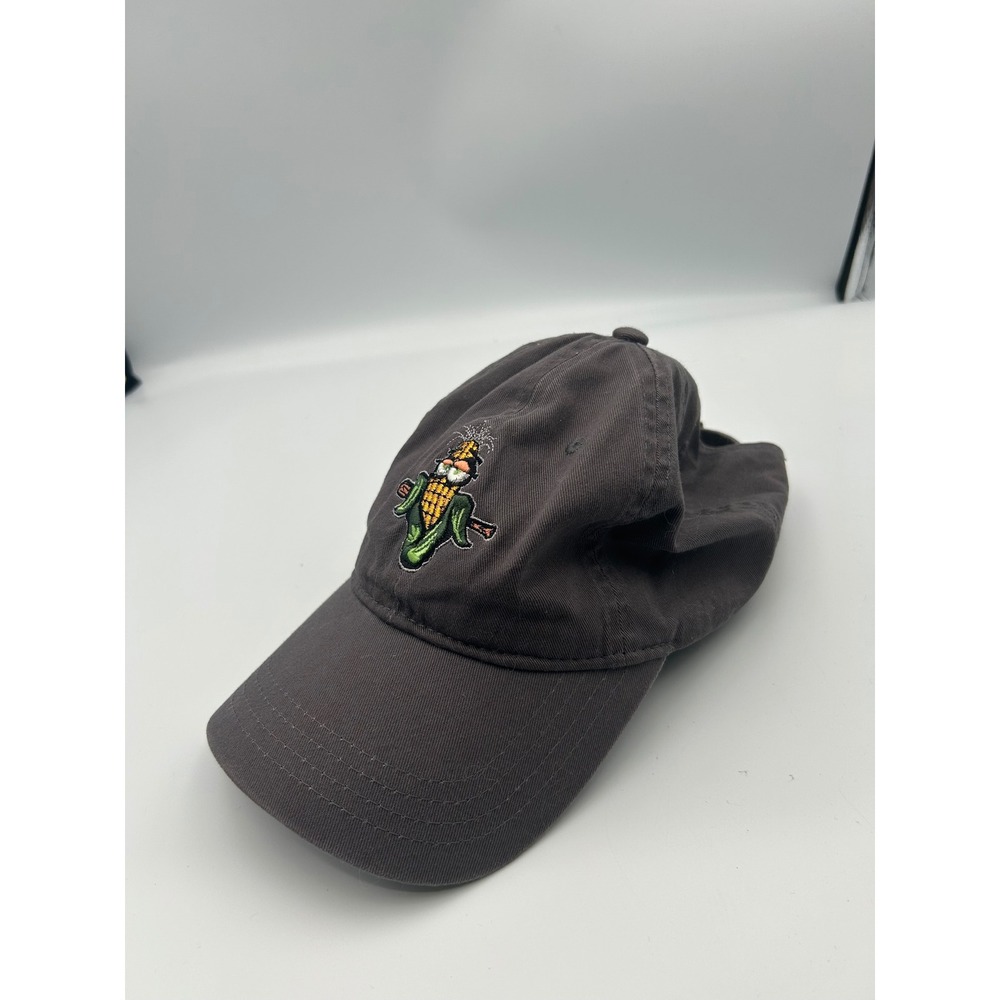 The Game Corn Character Baseball Cap Charcoal Grey Adjustable Hat